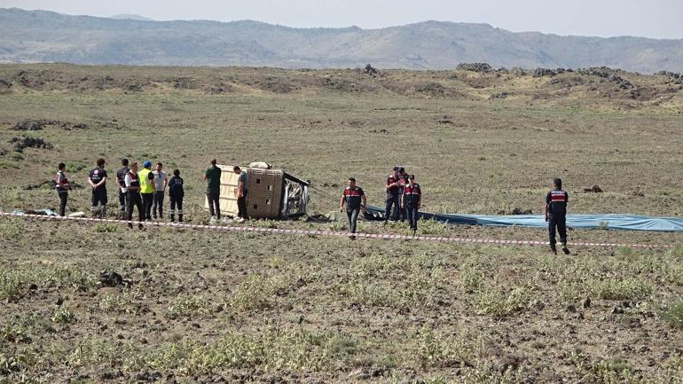 Aksarayda 2 sıcak hava balonu düştü: 1 ölü, 19 yaralı