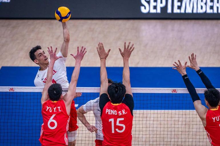 A Milli Erkek Voleybol Takımı, Çin’i 3-0 mağlup etti