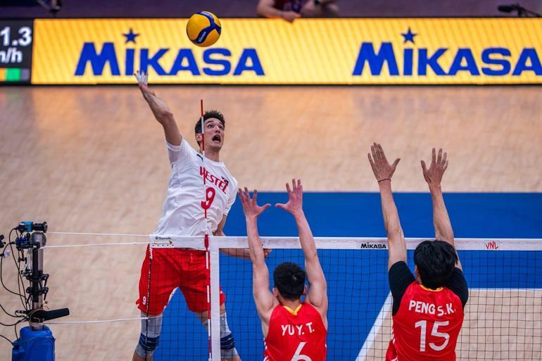 A Milli Erkek Voleybol Takımı, Çin’i 3-0 mağlup etti