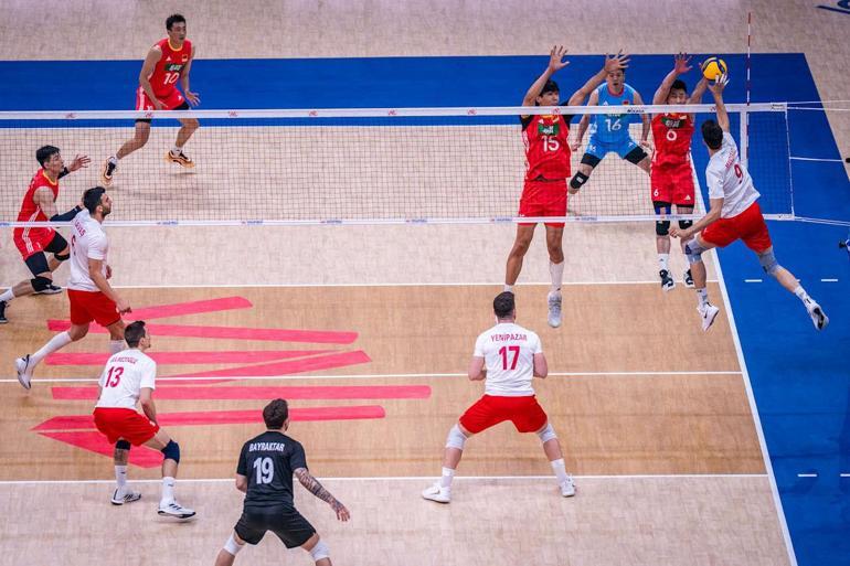A Milli Erkek Voleybol Takımı, Çin’i 3-0 mağlup etti
