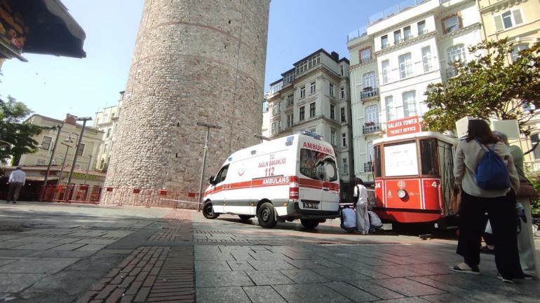 Galata Kulesinden düşen kişi hayatını kaybetti