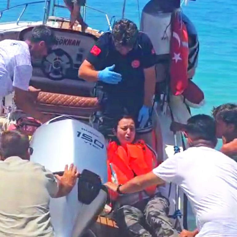 Fethiyede paraşüt denize düştü, pilot yaralandı