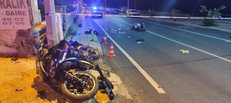 Bodrum’da aynı istikamete giden iki motosiklet çarpıştı: 2 ölü