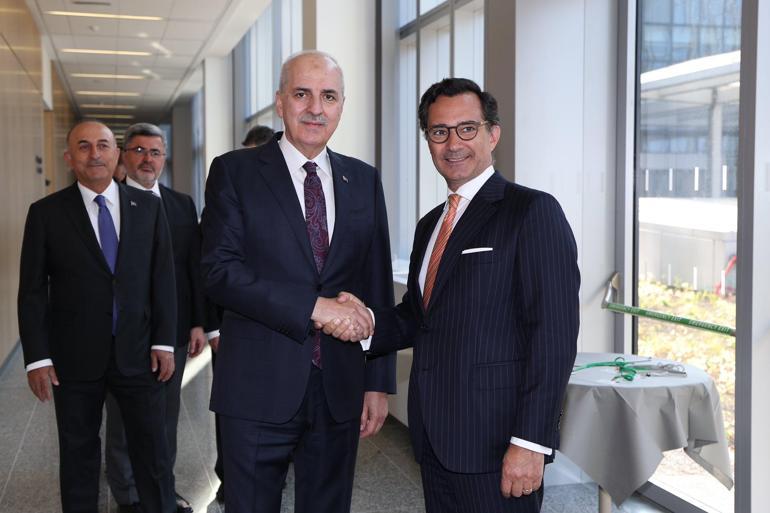 TBMM Başkanı Kurtulmuş, Türkiye’nin NATO Daimi Temsilciliği’ni ziyaret etti