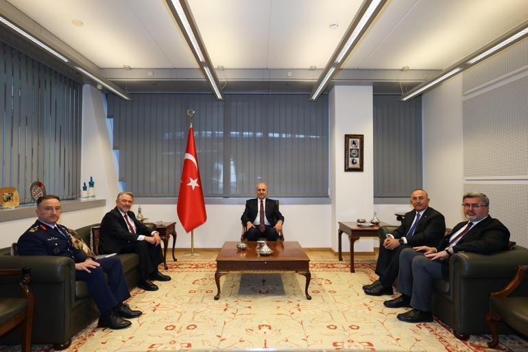 TBMM Başkanı Kurtulmuş, Türkiye’nin NATO Daimi Temsilciliği’ni ziyaret etti