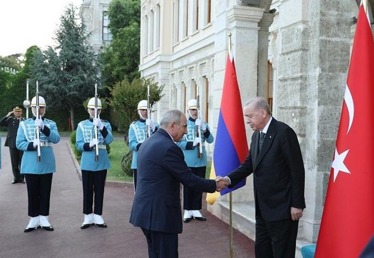 Cumhurbaşkanı Erdoğan, Ermenistan Başbakanı Paşinyanı kabul etti