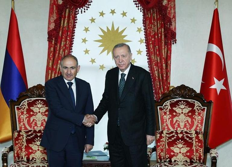 Cumhurbaşkanı Erdoğan, Ermenistan Başbakanı Paşinyanı kabul etti