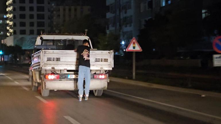 Patenle tehlikeli yolculuk kamerada