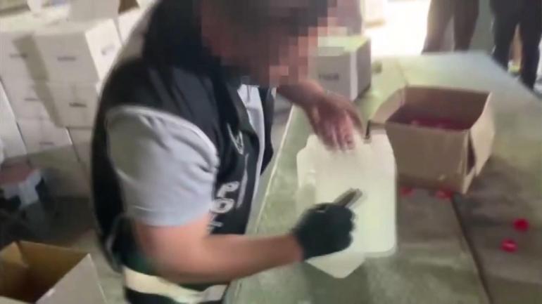 İstanbulda sahte içki operasyonu: 9 gözaltı