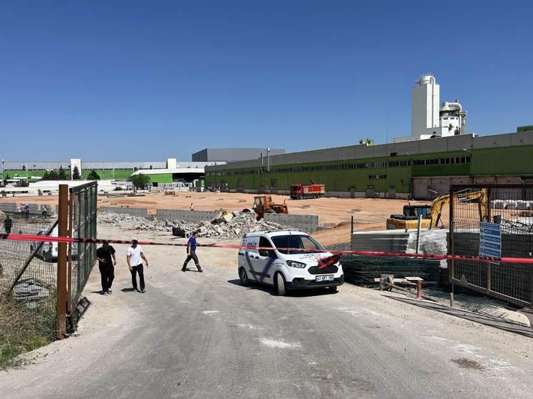 Kimya fabrikasının bahçesinde doğal gaz boru hattı delindi