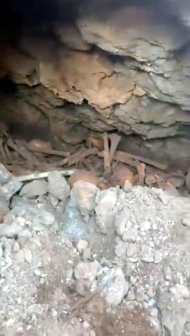 Kahramanmaraşta temel kazısında Roma dönemine ait 1500 yıllık kaya mezarı bulundu