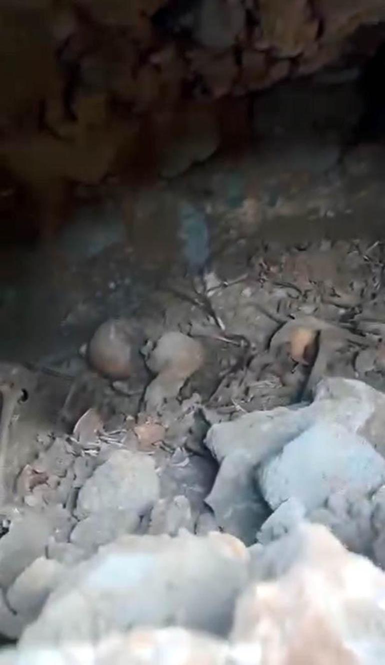 Kahramanmaraşta temel kazısında Roma dönemine ait 1500 yıllık kaya mezarı bulundu