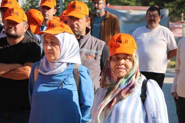 Boluda kamu işçilerinden zam protestosu