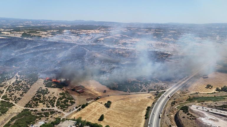 Çanakkalede çıkan orman yangını kontrol altında