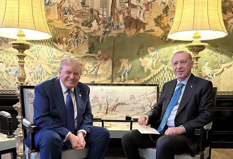Cumhurbaşkanı Erdoğan, ABD Başkanı Trump ile bir araya geldi