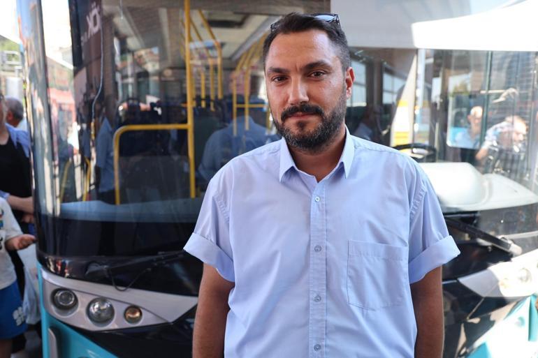 Kırıkkalede halk otobüsü şoförü, fenalaşan yolcuyu hastaneye götürdü