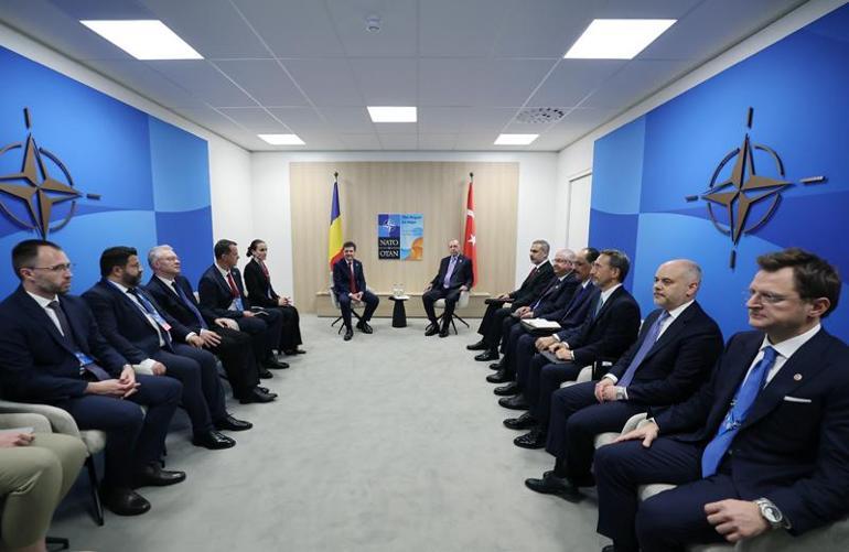 Cumhurbaşkanı Erdoğan, Romanya Cumhurbaşkanı Dan ile görüştü