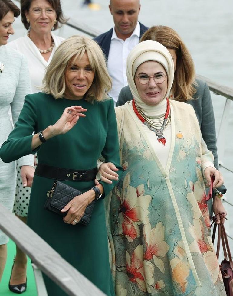 Emine Erdoğan, Hollanda Kraliçesi Cerrutinin ev sahipliğinde lider eşleriyle bir araya geldi