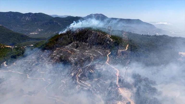 Antalyanın 3 ilçesinde 5 noktada çıkan yangınlar kontrol altında