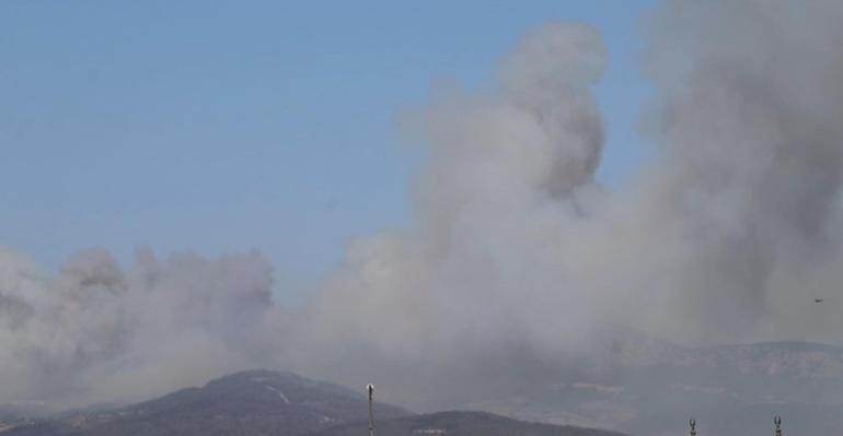 Manisadaki orman yangını 2’nci gününde