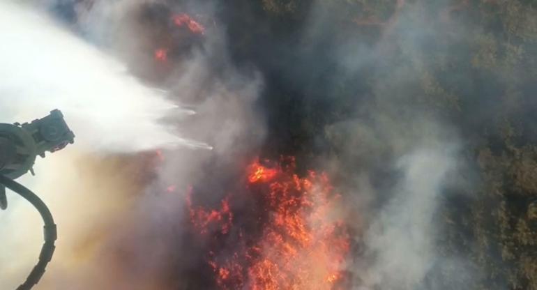 Manisadaki orman yangını 2’nci gününde