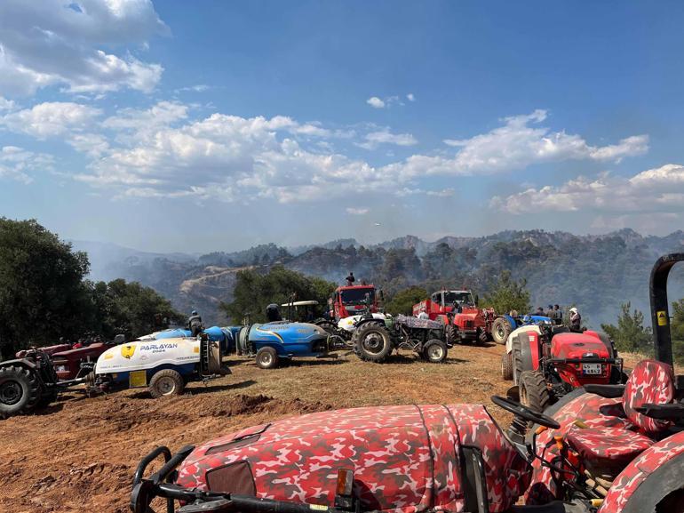 Manisanın 4 ilçesinde yangın; 3 ilçede yangın kontrol altında