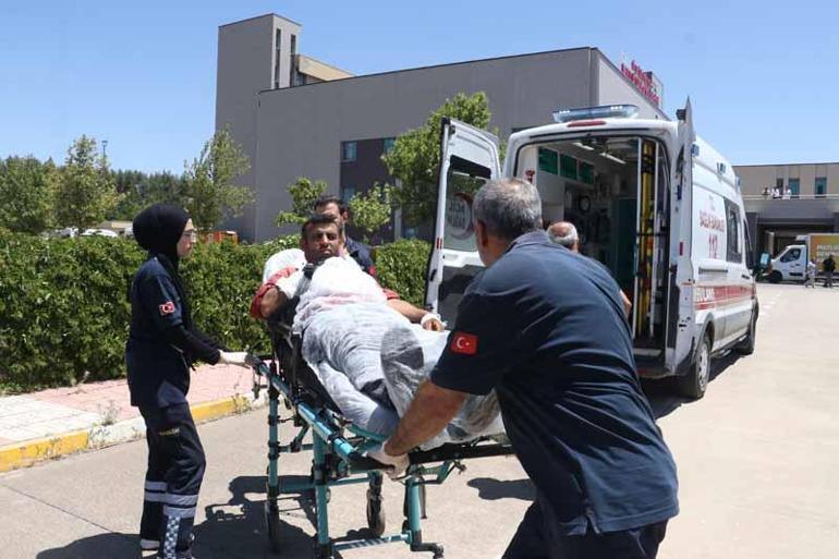 Çim biçme makinesine kolunu kaptırdı, ambulans helikopterle sevk edildi