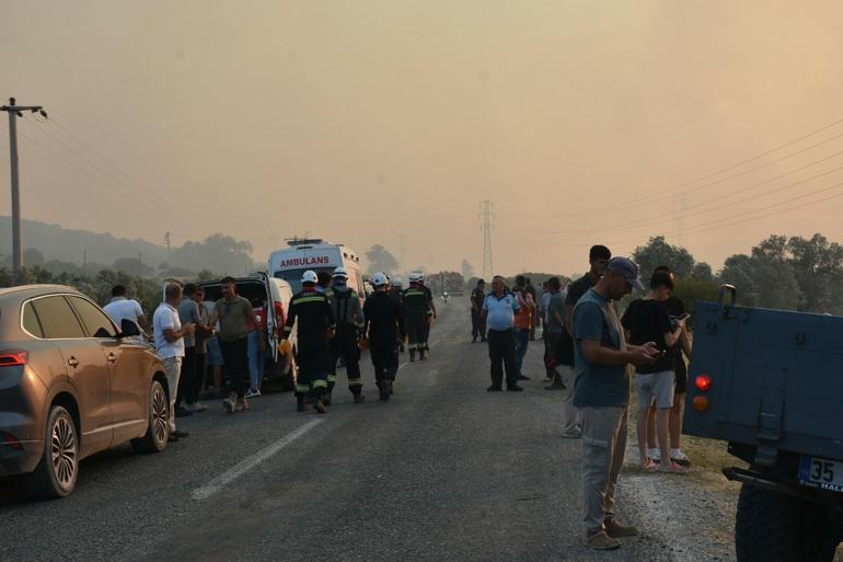 İzmir Çeşmede orman yangını