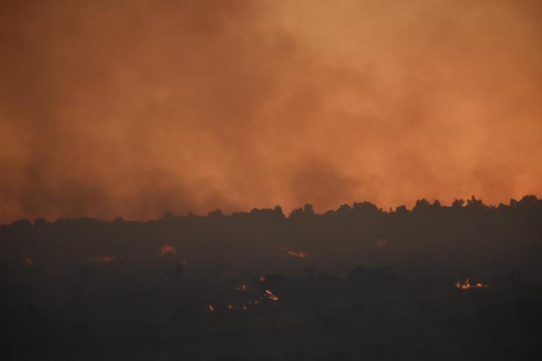 İzmir Çeşmede orman yangını