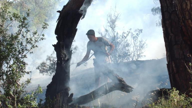 Balıkesir Burhaniyede çıkan orman yangını 8 saatte kontrol altına alındı