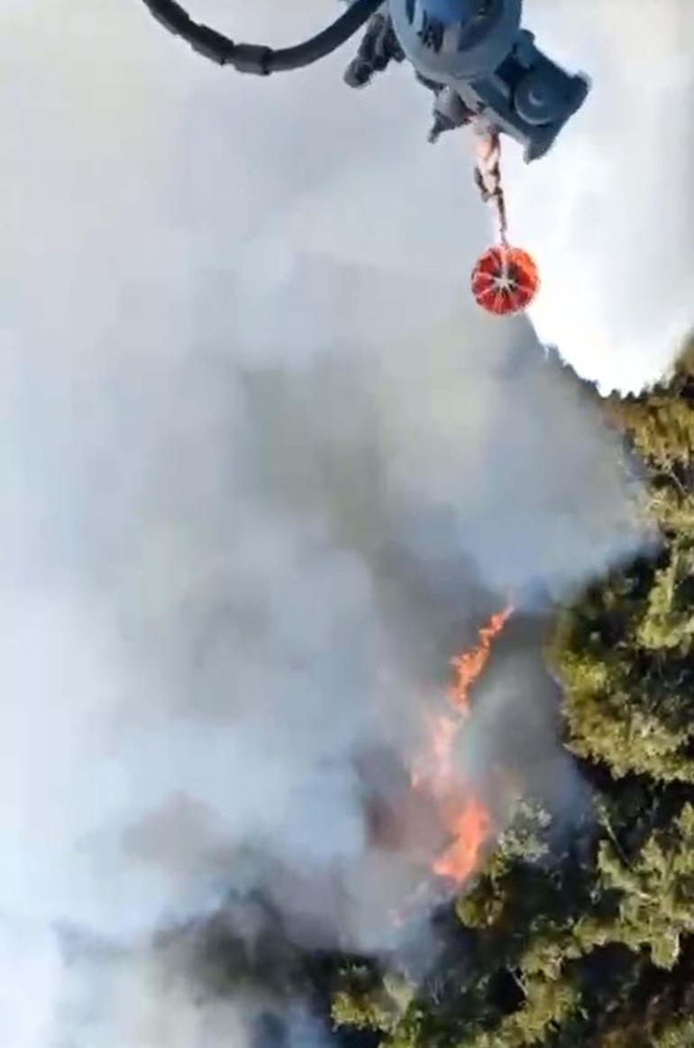 Ödemişteki orman yangını 2nci gününde