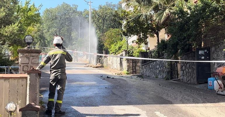 Kazı sırasında doğal gaz hattı borusunda patlama oldu; 3 işçi yaralı