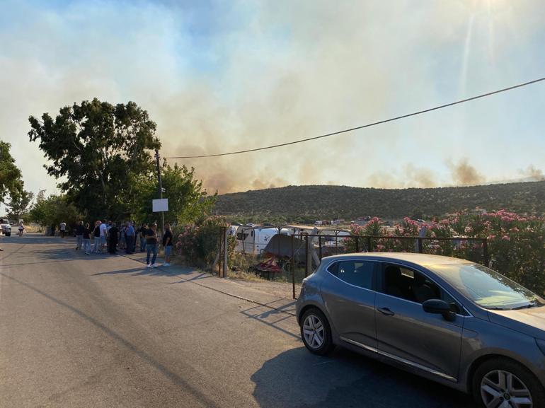 İzmirdeki orman yangını 2nci gününde