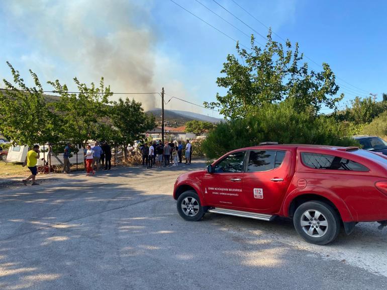 İzmirdeki orman yangını 2nci gününde