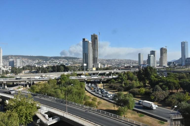 İzmir Bucada orman yangını