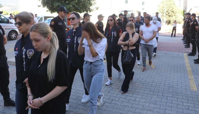 Denizli merkezli 6 ilde örgütlü eskort dolandırıcılığına 22 gözaltı