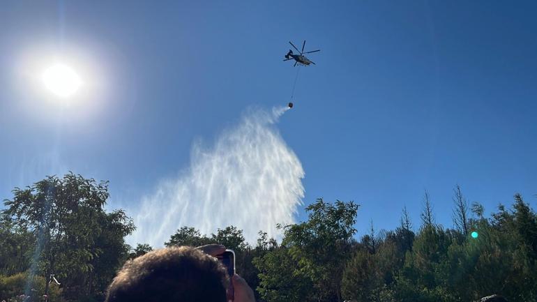 Kocaeli’de ağaçlık alanda çıkan yangın kontrol altında