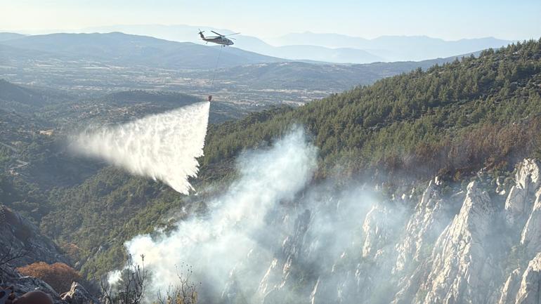 Milasta çıkan orman yangını kontrol altında