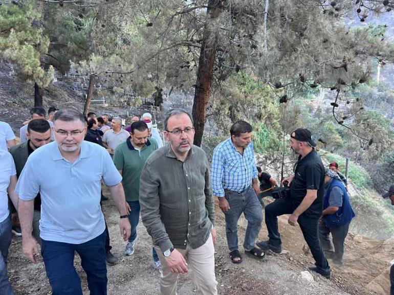 Kasapoğlu yangın bölgesinde