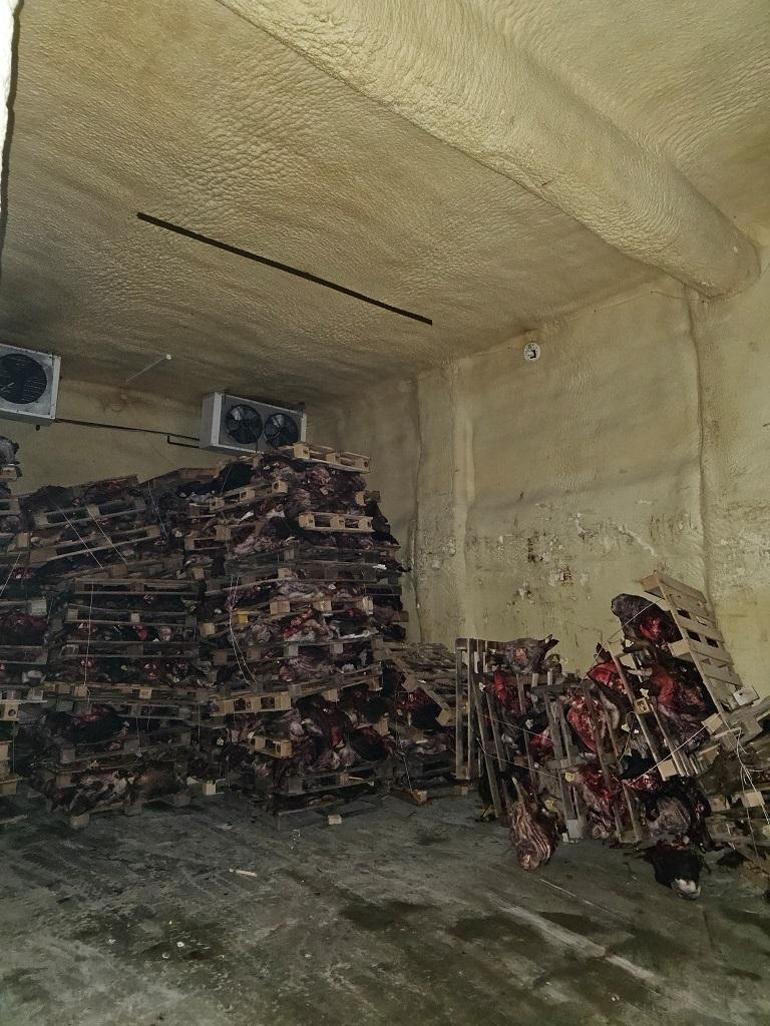 Sakatatçılara satılmak üzere istiflenmiş çürümüş büyükbaş hayvan kafaları bulundu