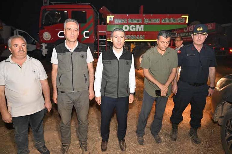 Uşakta orman yangını; bir çiftlik tahliye edildi