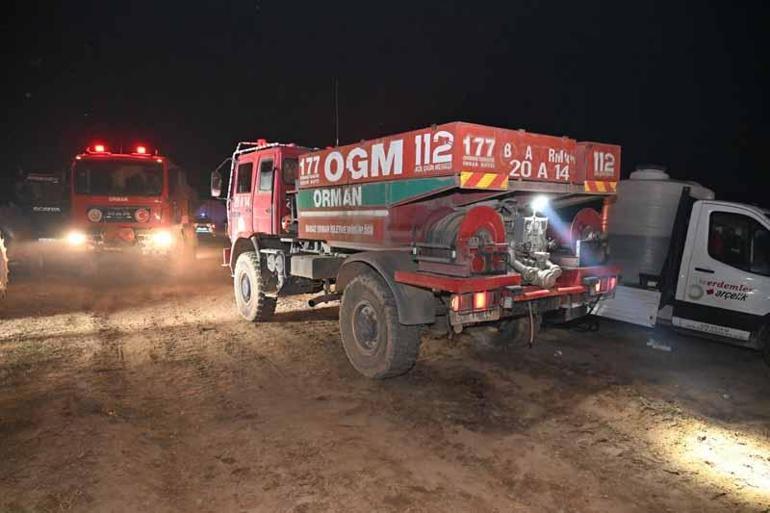 Uşakta orman yangını; bir çiftlik tahliye edildi