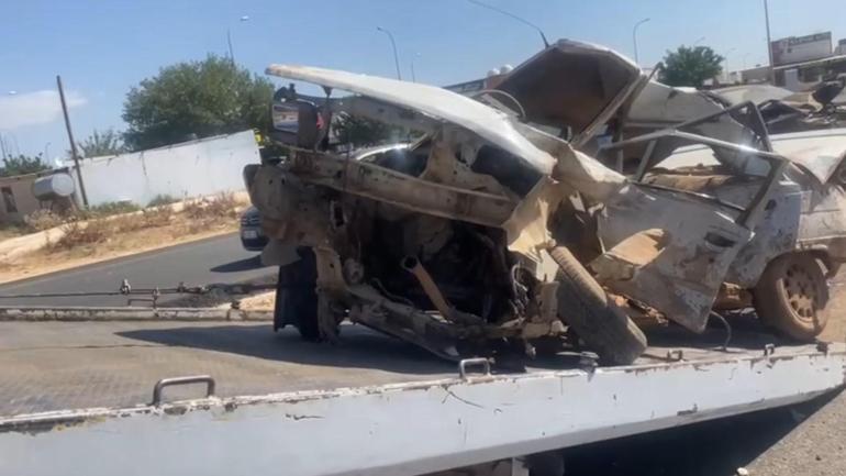 Şanlıurfada otomobiller çarpıştı: 1 ölü, 2 yaralı