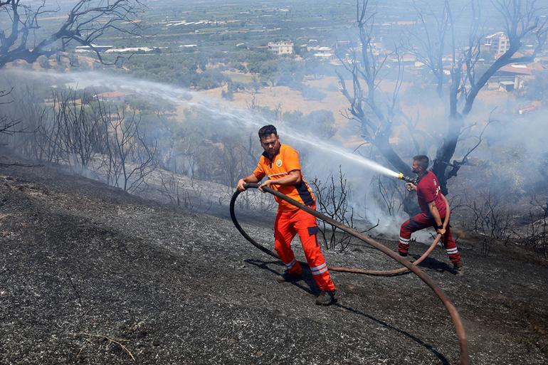 Tarım arazisinde çıkan yangın ormana sıçradı