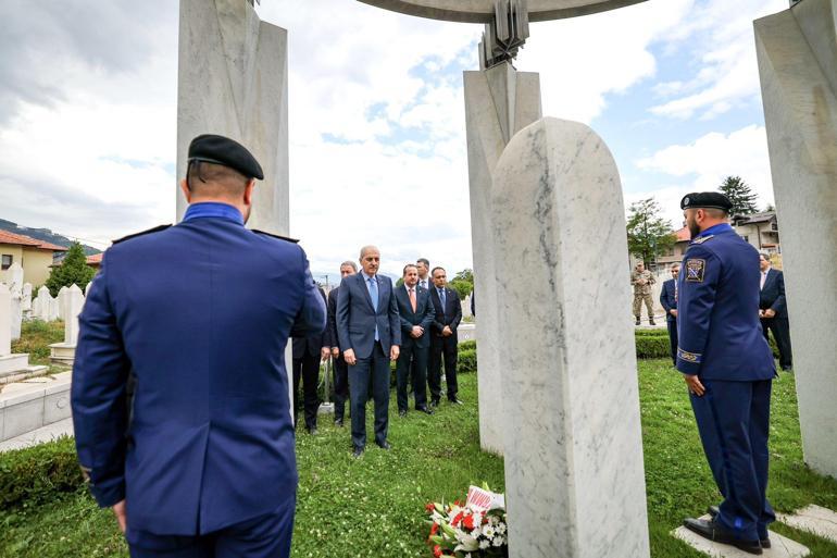 TBMM Başkanı Kurtulmuş, Aliya İzzetbegoviçin kabrini ziyaret etti