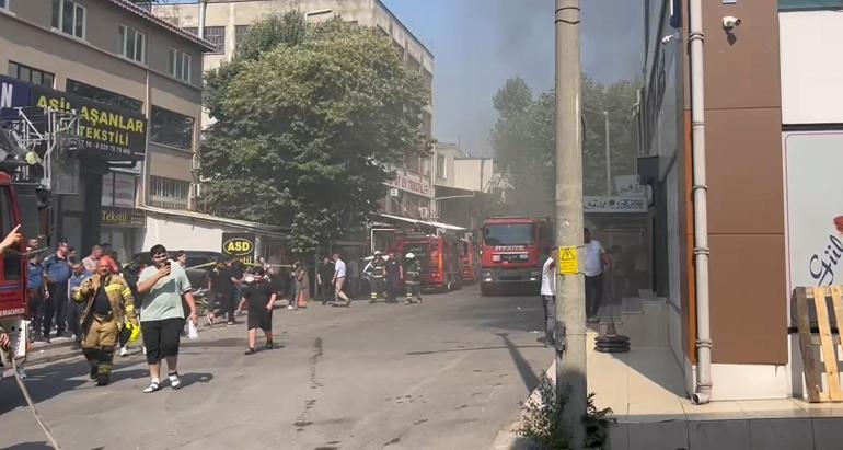 Bursa’da tekstil atölyesinin çatı katında yangın