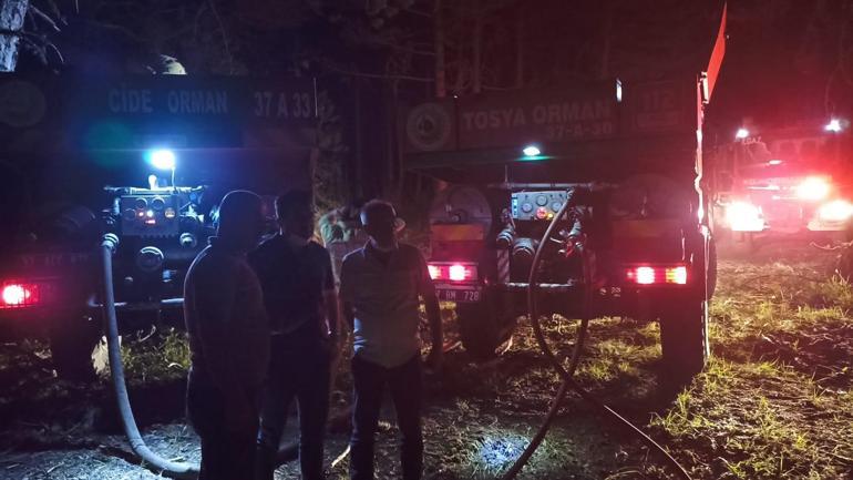 Çankırıda orman yangını