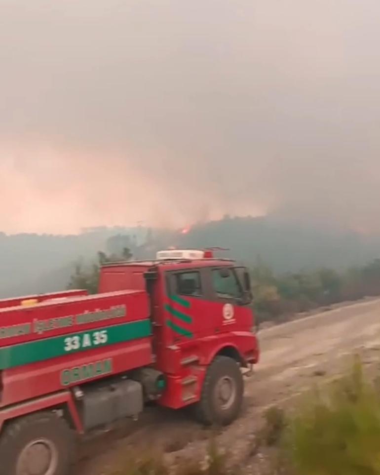 Suriyedeki orman yangını, yeniden sınıra yaklaştı