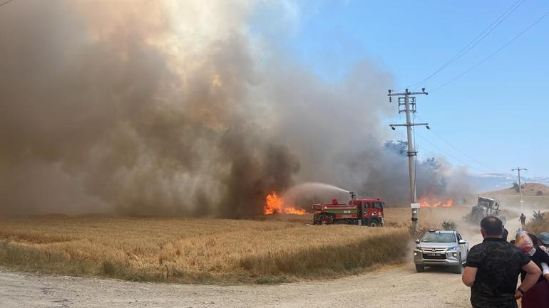 Boluda tarım arazisinde çıkıp ormana sıçrayan yangın kontrol altına alındı