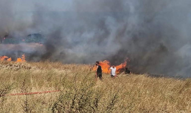Perinthos Antik Kenti yakınında çıkan anız yangını söndürüldü